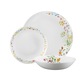 Farfurie plata AMBITION Bloom, 24cm, sticla opal, model floral