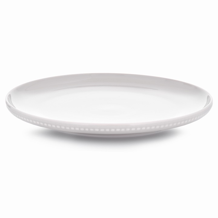 Farfurie plata 27cm, portelan, AMBITION Perline