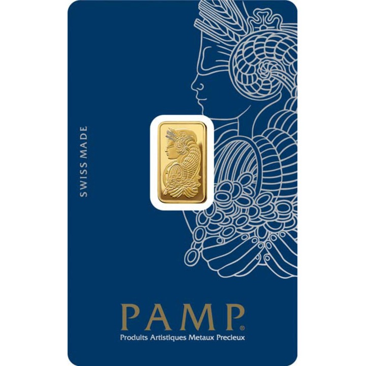 Lingou de aur 2,5 grame Pamp Suisse Fortuna – 999,9‰ ( 24K ) – LBMA Approved