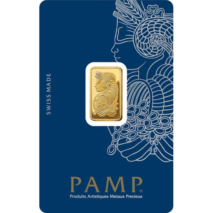 Lingou de aur 5 grame Pamp Suisse Fortuna – 999,9‰ ( 24K ) – LBMA Approved