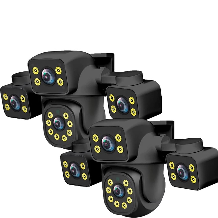 Camera de supraveghere, 15MP Ultra HD, detectie inteligenta a miscarii, set 2 buc, conectivitate WiFi, alimentare EU