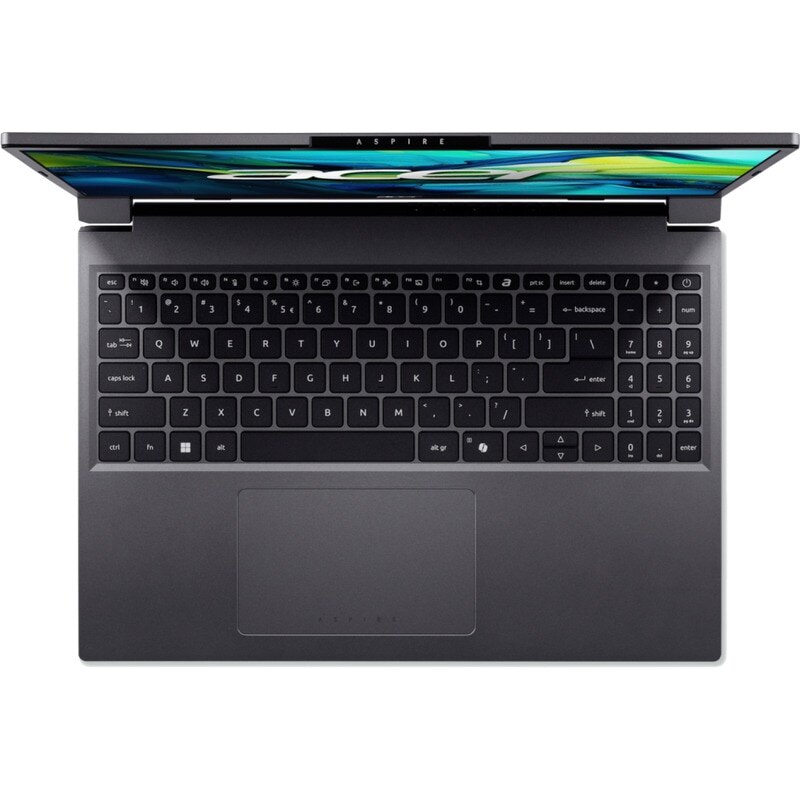 Laptop Acer Aspire Go 15 AG15-51P cu procesor Intel Core i7-1355U, 15.3'', WUXGA, IPS, 16GB DDR5 RAM, 1TB SSD, Windows 11 Pro, Steel Gray