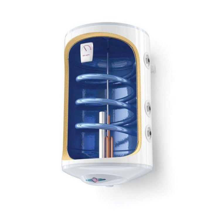 Boiler termoelectric cu o serpentina Tesy GCVSL 1204420 B11 TSRCP, volum 120 l, 2000 W, serpentina pe stanga