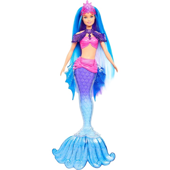 Papusa Barbie Sirena Malibu - Aventuri de Neuitat, 29cm