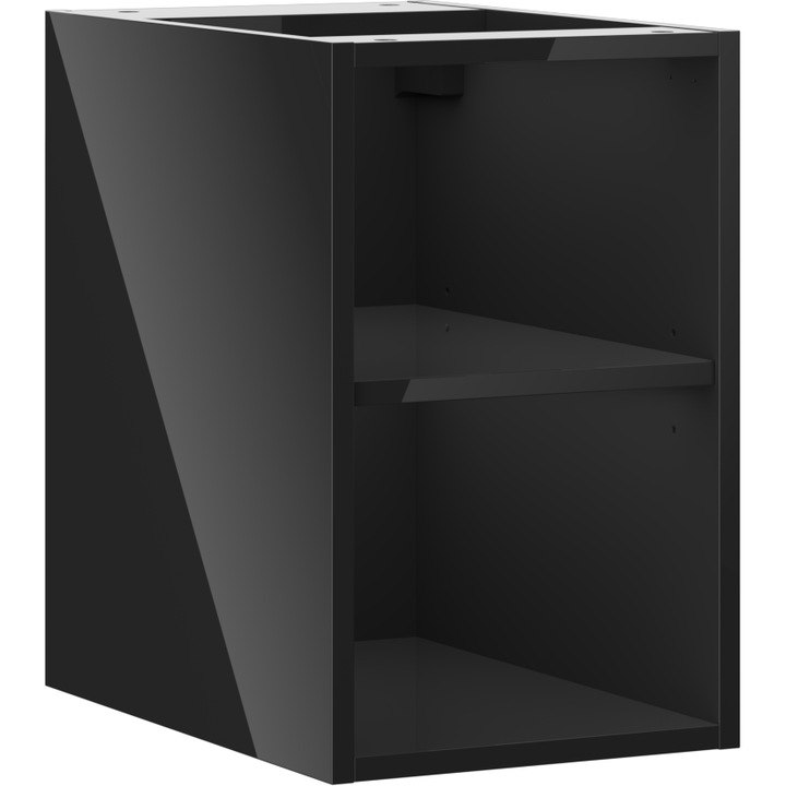 Dulap deschis Mexen Box-A, negru lucios, 30x47cm
