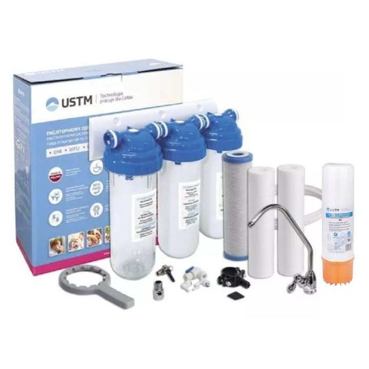 Purificator de apă pentru apă dură USTM în trei etape