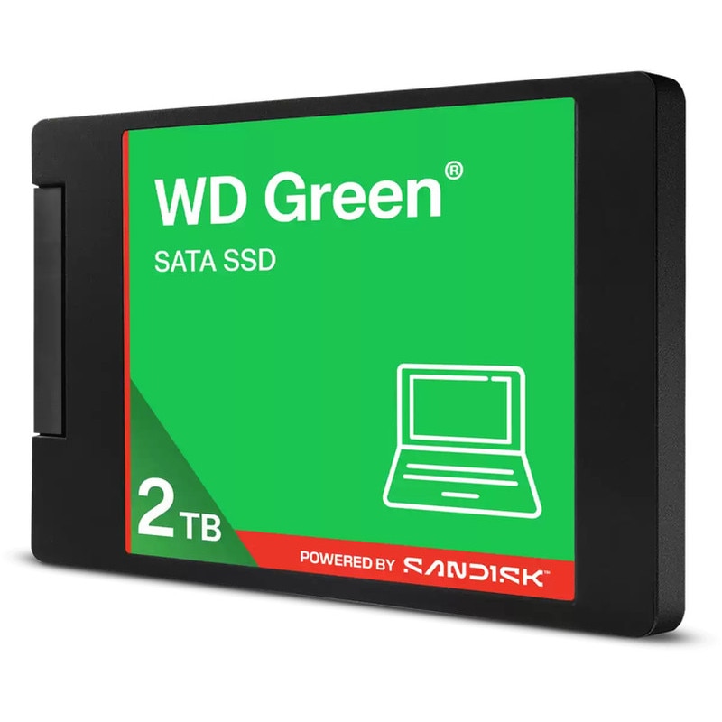 WD Green 2TB SSD 2.5インチ SSD WD Green 2TB SATA III 2.5 inch, viteze de pana la 545 MB/s