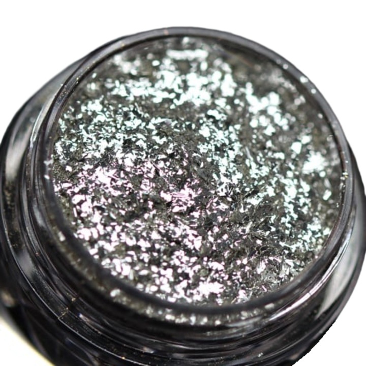 Pigment machiaj KAJOL Beauty PK39, argintiu, pulbere metalizată, 1g