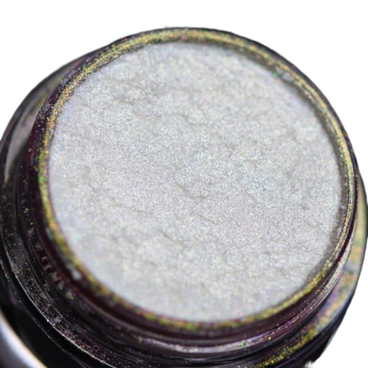 Pigment KAJOL Beauty PK10 áttetsző fehér arany irizáló duokróm sminkhez, 1g