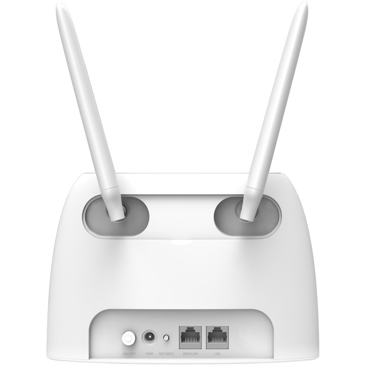 Router Wireless Hikvision DS-3WR4G12, AC1200,4G, Dual band, 3000Mbps, Wi-Fi 6