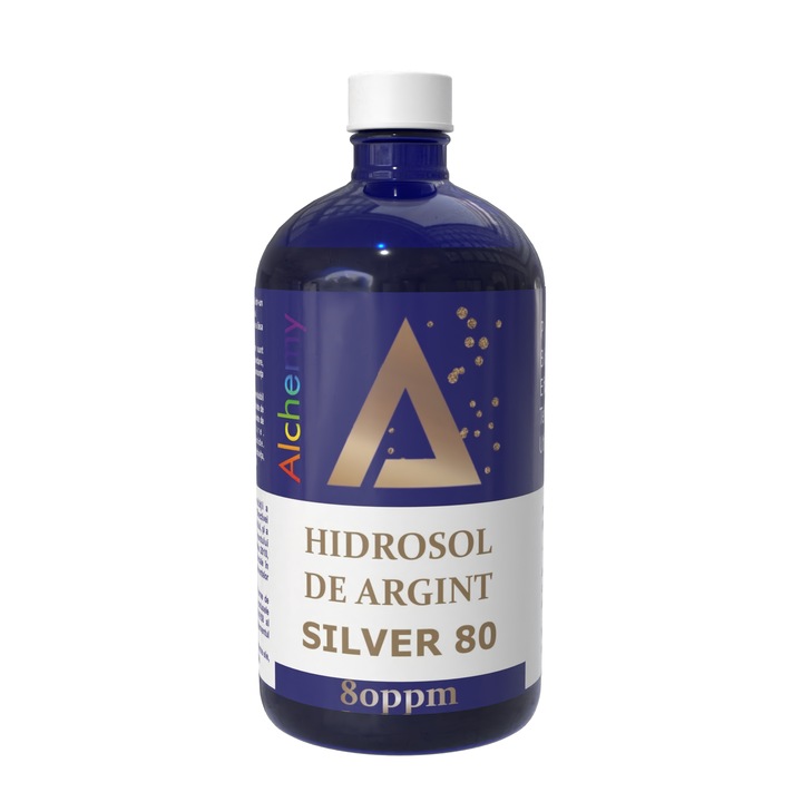 Ezüst hidroszol Silver 80, 80ppm, 480ml, Pure Alchemy