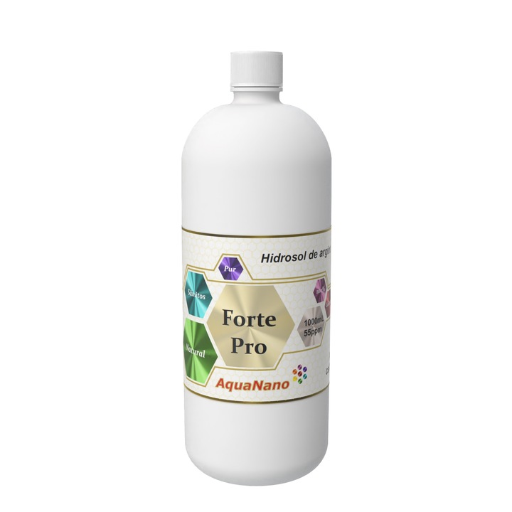 Лосион за тяло AquaNano Forte Pro, Сребърен хидрозол, 55ppm, 1000mL