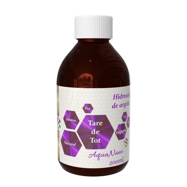 Лосион за тяло AquaNano-TareDeTot, Сребърен хидрозол, 125ppm, 200мл, за нормална кожа, унисекс