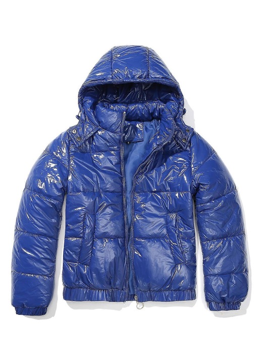 Jacheta Parka femei, bleumarin, impermeabilă, cu glugă