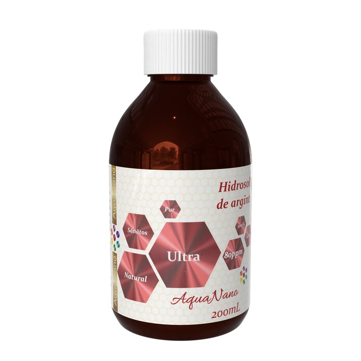 Testápoló, AquaNano-Ultra, Ezüst-hidroszol, 80ppm, 200ml, normál, unisex