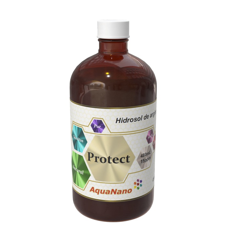 Лосион за тяло AquaNano-Protect, Сребърен хидрозол 15ppm, 480mL, унисекс, нормален