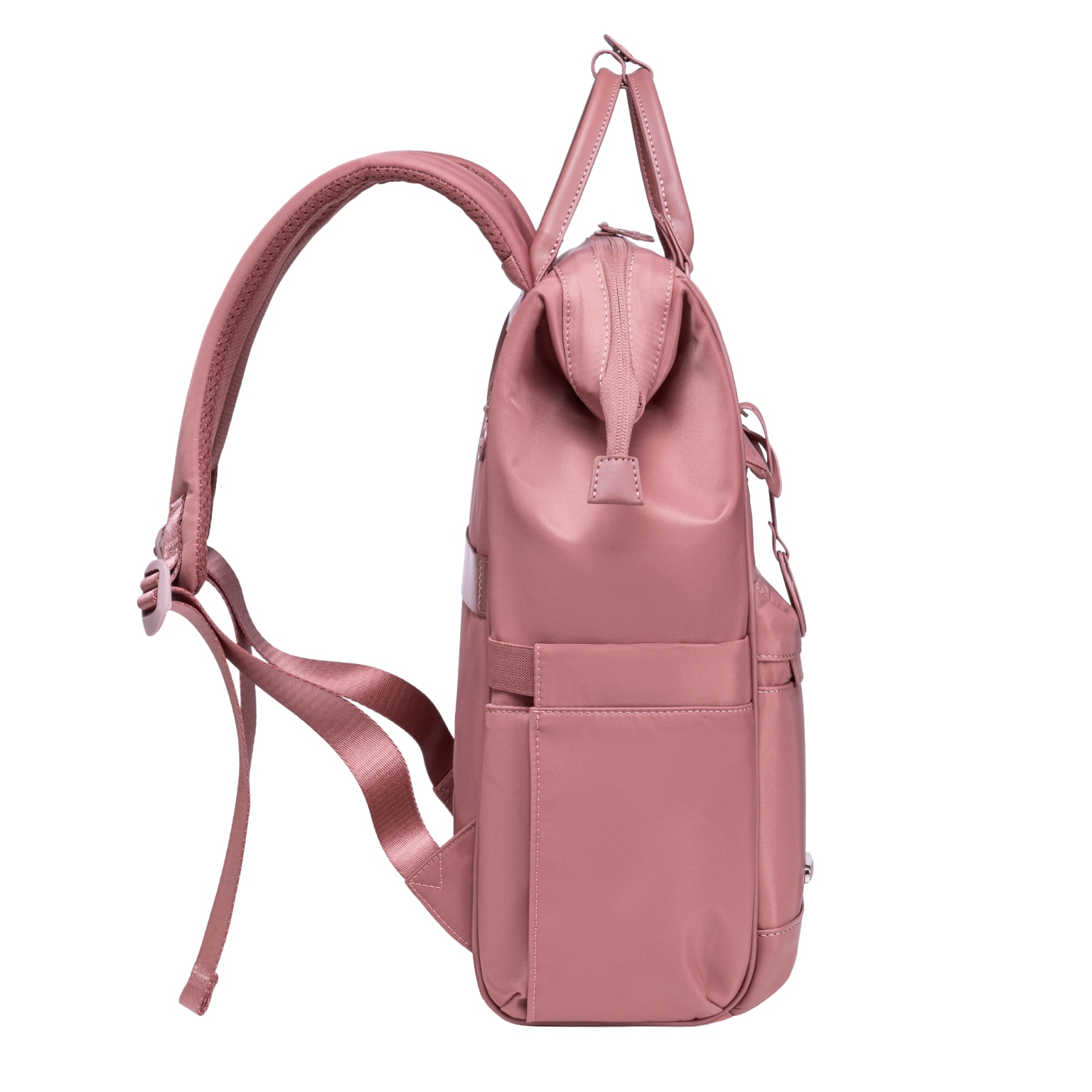 Rucsac dama laptop 16L cu 13 compartimente, stil elegant si design impermeabil Chantria CB00788rose