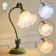 Lampa De Birou, 3 moduri de culori, Lampa de noptiera, Floarea de crin, Mampa de citit, Pentru noptiere, sufragerie, dormitor, iluminat ambiental, decor interior, Verde