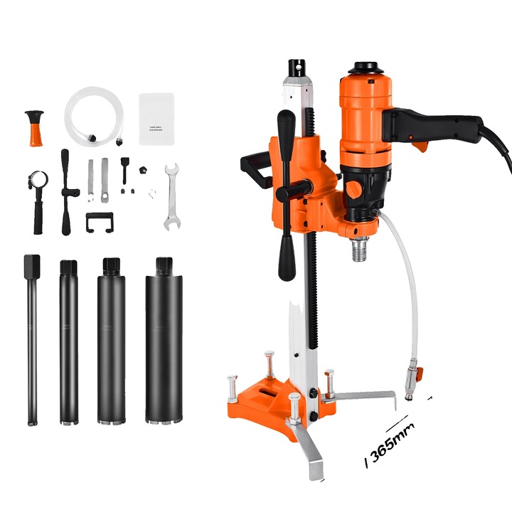 Masina de gaurit, 1800W, operare cu viteze duale, set complet, 200mm, 1500W Stand