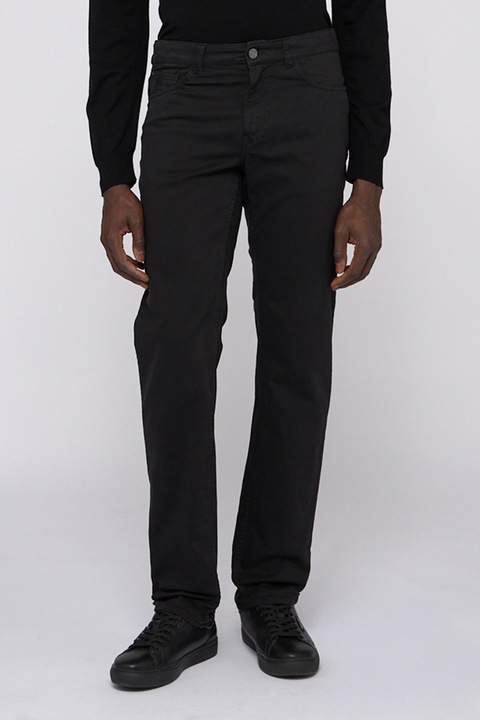 TRUSSARDI, Pantaloni regular fit, Negru