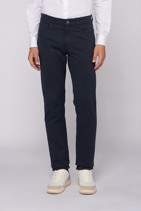 TRUSSARDI, Pantaloni regular fit, Albastru ultramarin