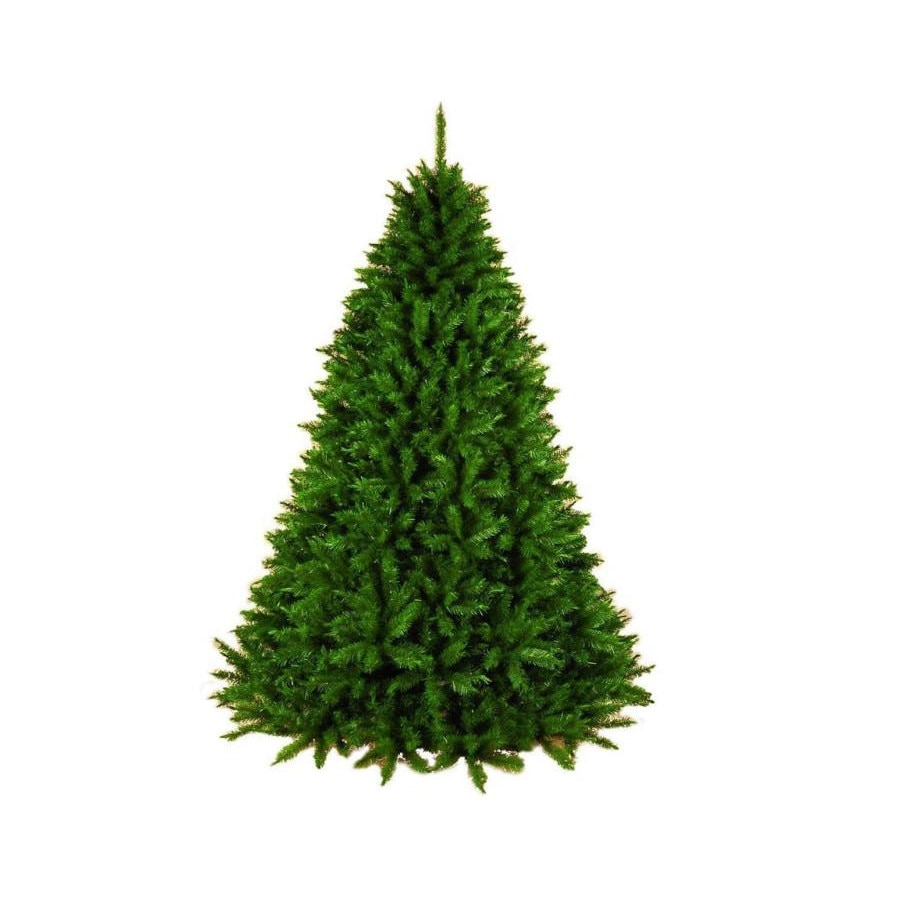 Brad artificial Dekortrend Alpine Spruce, 150 cm, 2D, verde aprins, cu suport metalic inclus