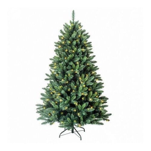 Brad artificial Dekortrend, Forest Shine, 2D ace din folie, cu lumini incluse, cu suport metalic inclus