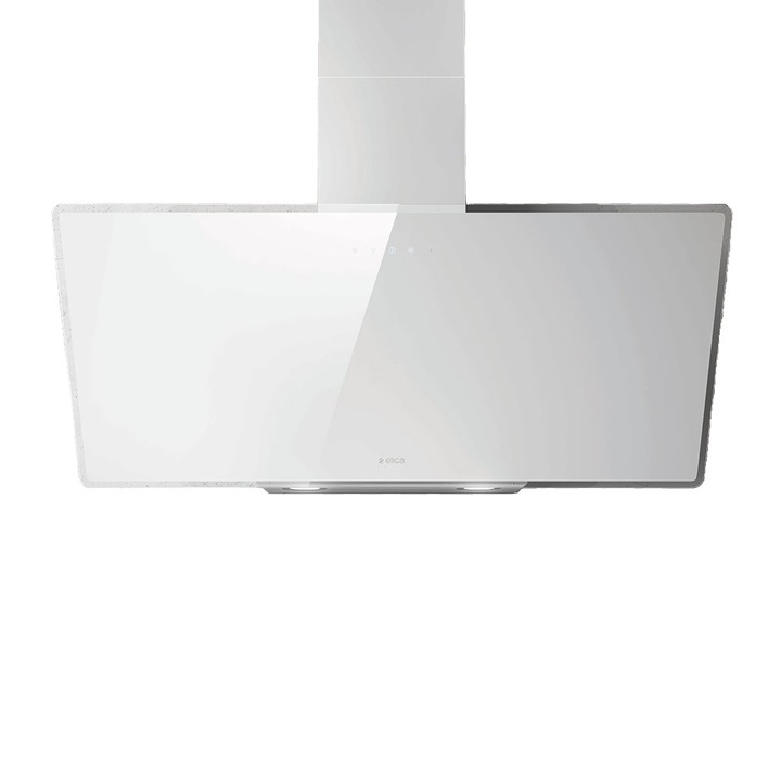 Абсорбатор Elica Shire WH/A/90, Мощност на абсорбация 650 м3/ч, 1 мотор, 90 см, Бяло стъкло