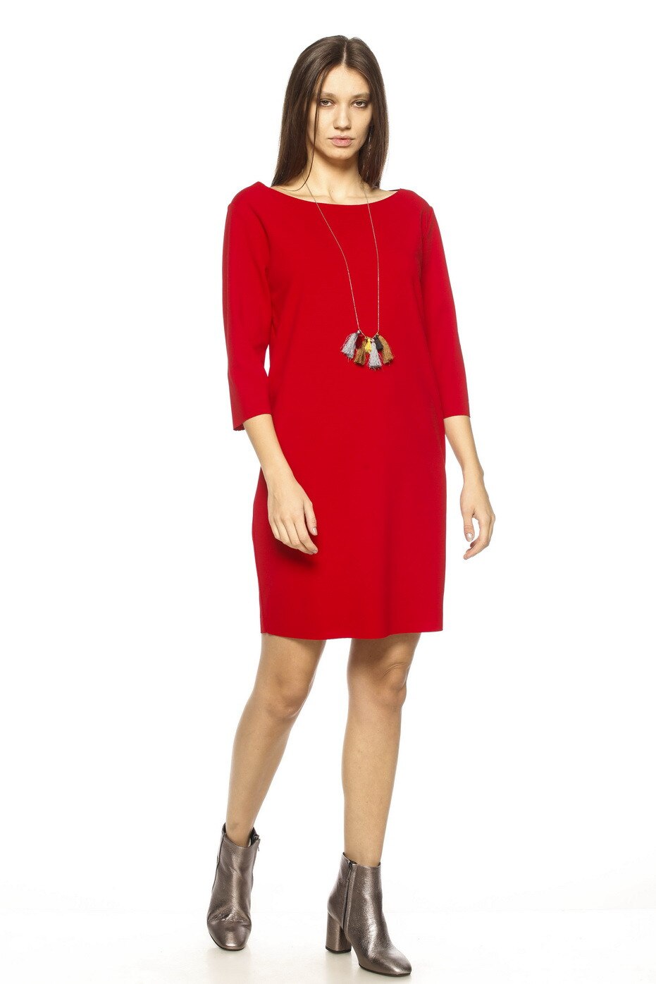 Rochie scurta, cu accesoriu, MIYU, rosie