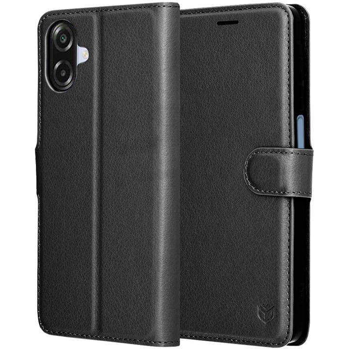 Калъф за Samsung Galaxy A07 4G - Techsuit Leather Folio - Черен