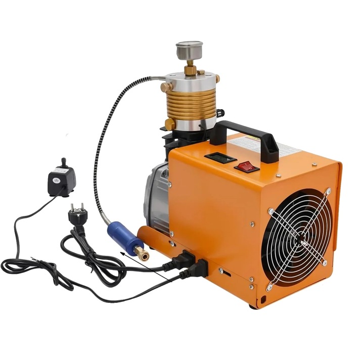 Автомобилен компресор, 220V, 1.8 kW, 34x18x34см, 15.5кг, налягане 30 MPA