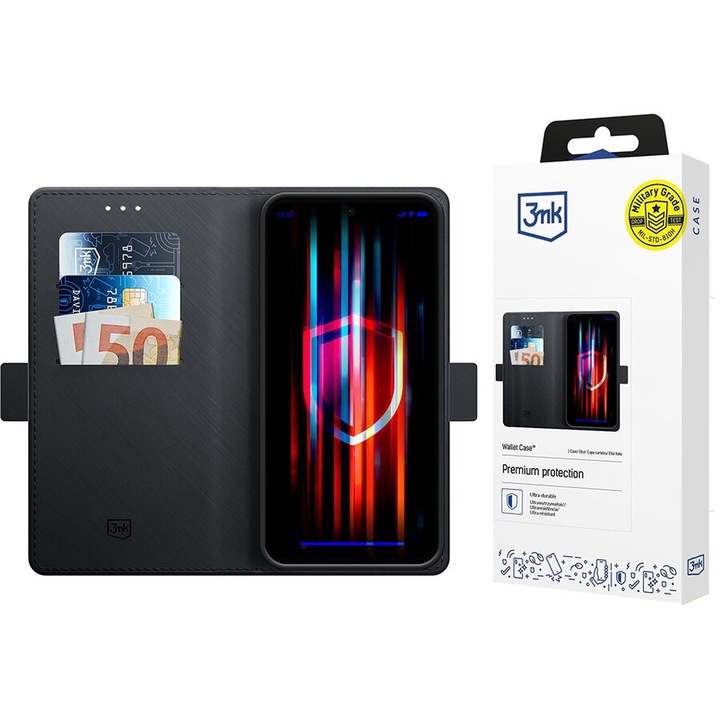 Husa pentru Samsung Galaxy A36 5G / A56 5G - Wallet Case- Black
