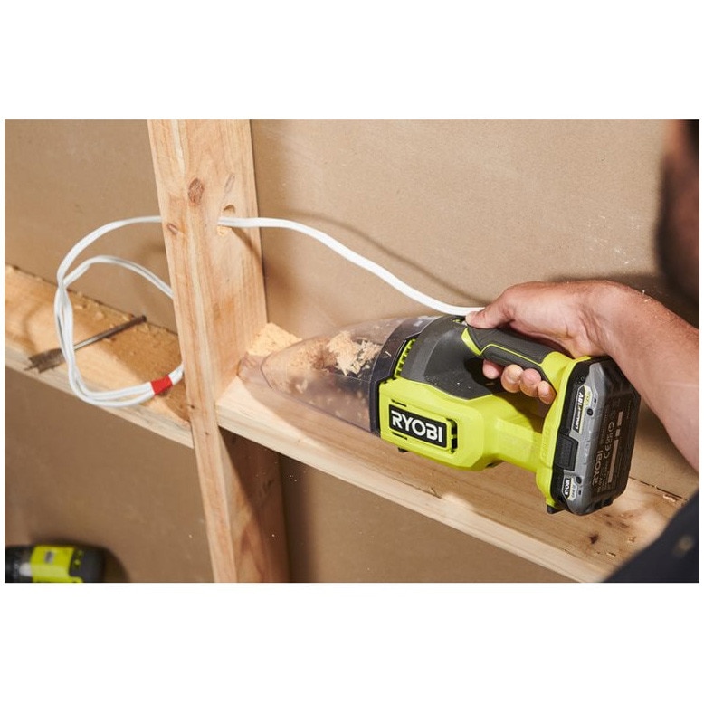 Aspirator de mana, RYOBI, 18 V, Galben/Negru