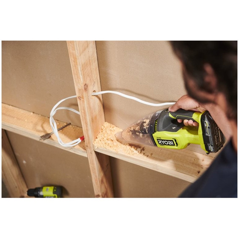 Aspirator de mana, RYOBI, 18 V, Galben/Negru