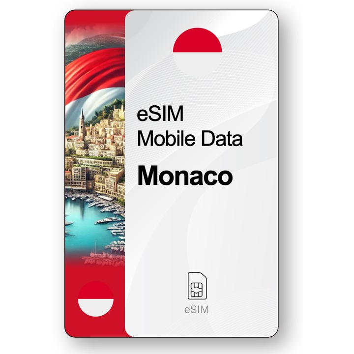 ESIM Internet Monaco, érvényes 7 napok, forgalom Korlátlan