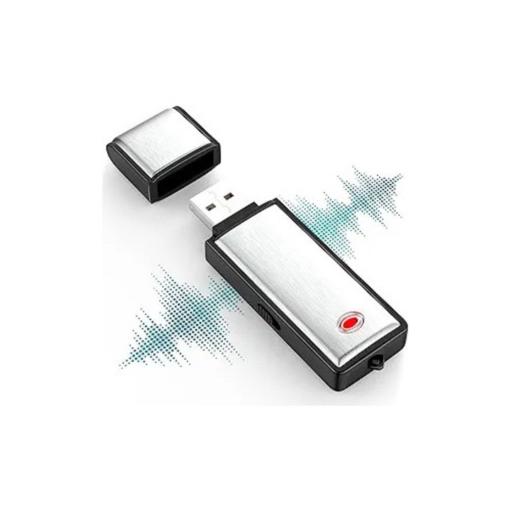 Цифров диктофон 8GB, USB записващо устройство, презареждащ се, за конференции, интервюта