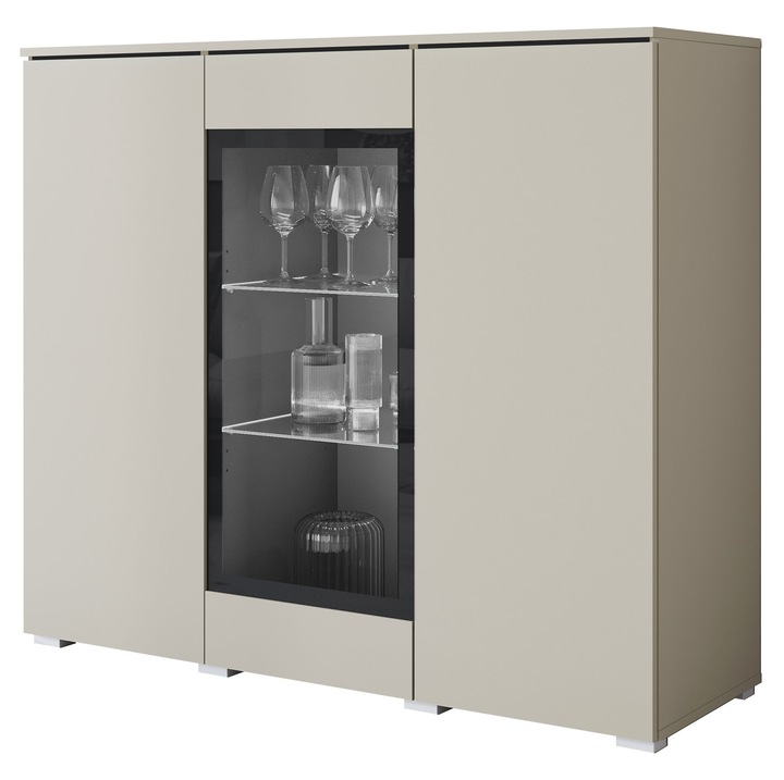 Comoda Sawoti 120, MIRJAN 24, casmir bej, 40x120x104 cm