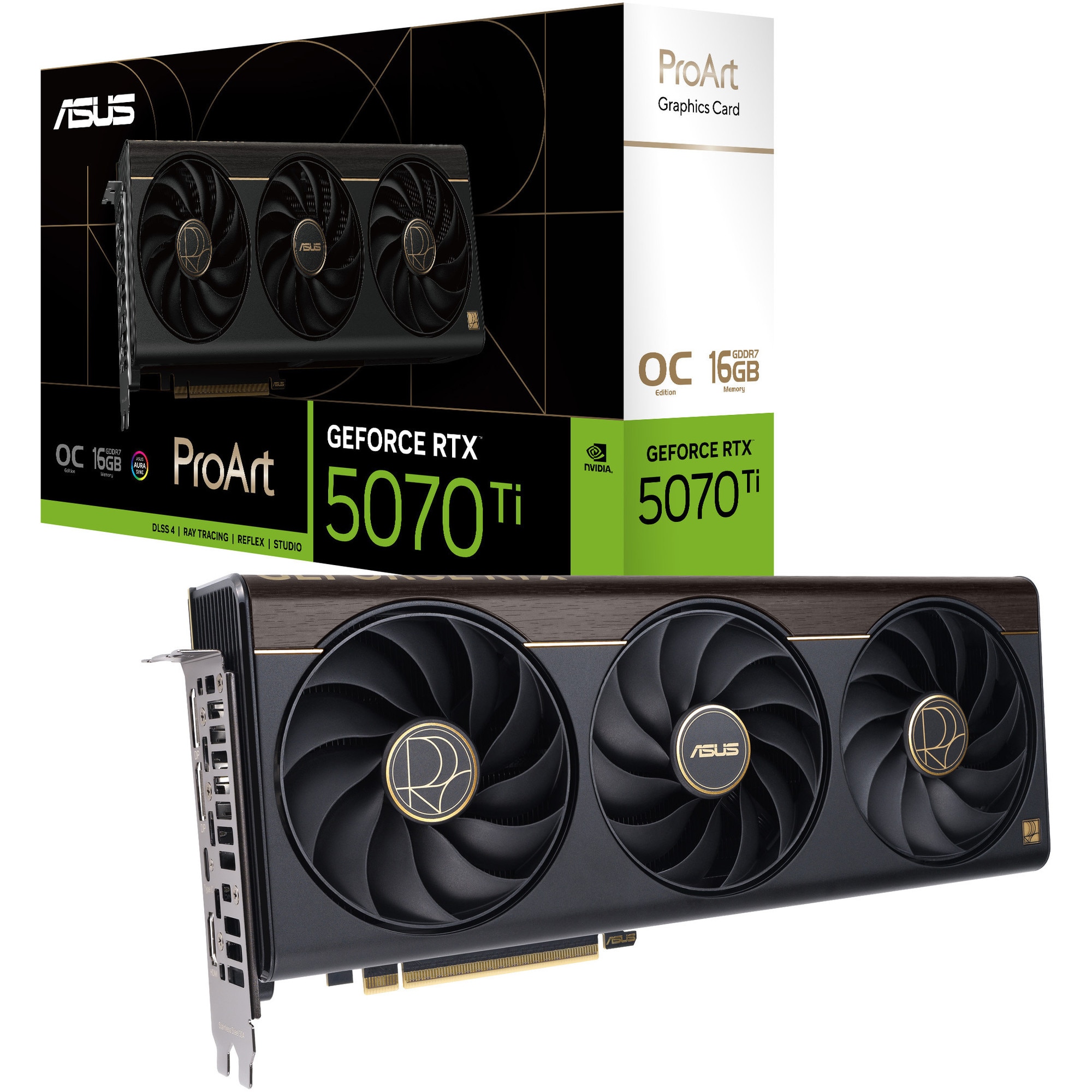 Placa video ASUS PROART GeForce RTX™ 5070 Ti OC Edition, 16GB