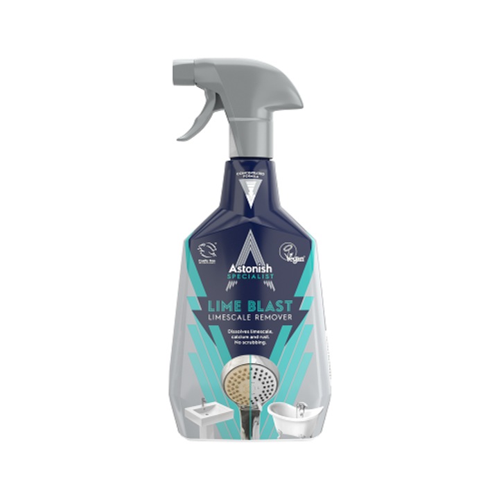 Solutie detartranta de curatare Astonish, spray, anti calcar, 750 ml, pentru suprafete multiple