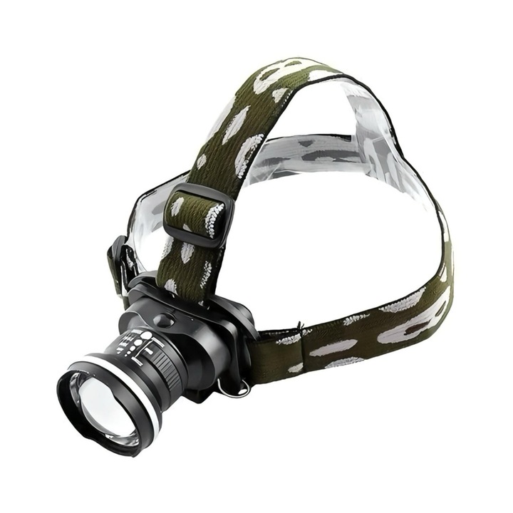 Lanterna De Cap XB7, T, negru, 40W