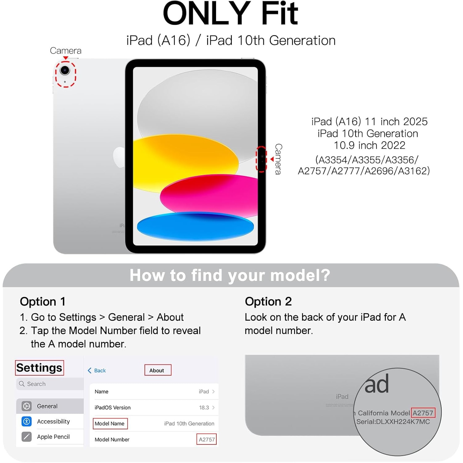 Husa tableta, compatibil cu iPad 11th/10th Generation, design subtire, galben, cu functie auto sleep/wake