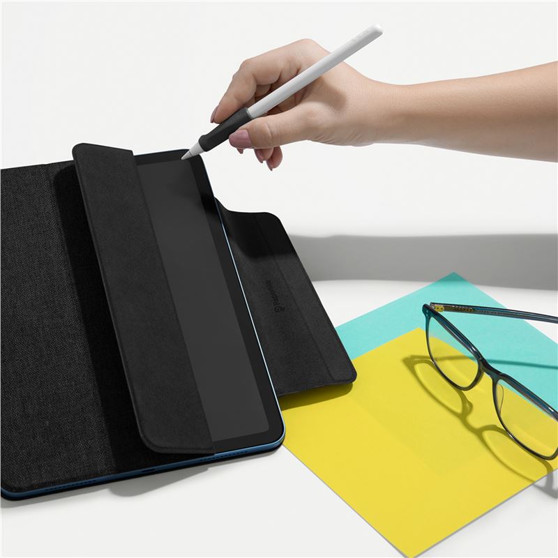 Kit protectie Folio Paperlike, Husa si 2 Folii protectie ecran, compatibil cu iPad Pro 11 inch/iPad Air 10.9 inch, Negru/Transparent
