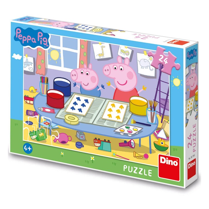 Gyermek puzzle Peppa Pig: Művészek 24 darabos