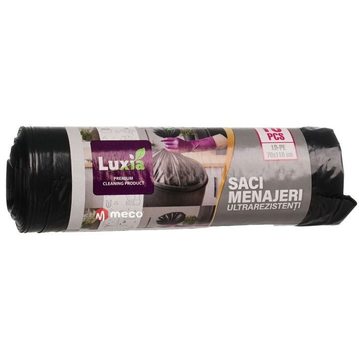 Szemeteszsák 120 L 10 db extra erős Luxia