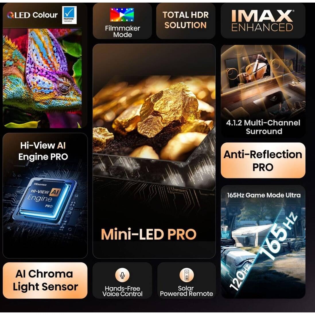Televizor Hisense 65U8Q 4K Ultra HD Smart Wi-Fi 165.1cm 65inch