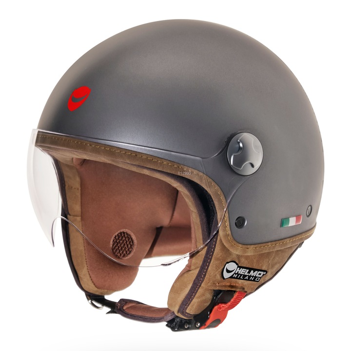 Cască moto Helmo Milano, Vapensiero, antracit mat, XL