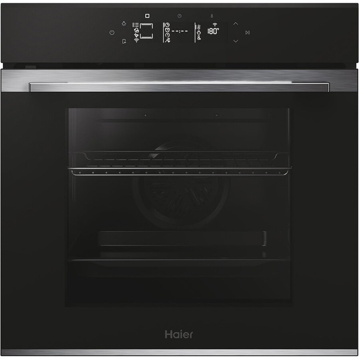 Cuptor electric Haier H6 ID25G3YTX, 78L, Negru, Wifi, A++