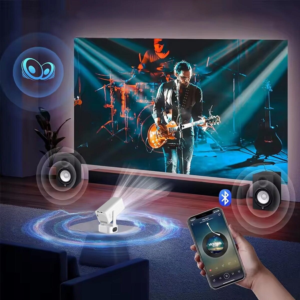 Proiector ZENWIRE PrimeView IMC360, 1920x1080, 400 ANSI lumen, Wi-Fi ...