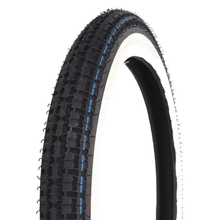 Kenda K252 2.25-16 31L TT fehér oldafalú motor, robogó gumi KD39853