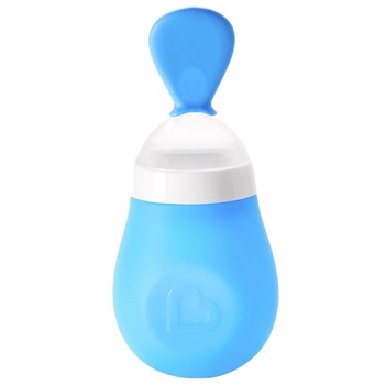 Lingurita cu rezervor, albastru, Munchkin, 4l+ Lingurita cu rezervor, albastru, Munchkin, 4l+